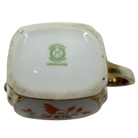 NORITAKE Creamer Ceramic With FLORAL and Gold Accents Japan Vintage - Picture 2 of 10